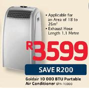 Goldair 10000 BTU Portable Air Conditioner 6PA-10000