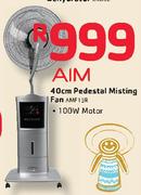 Aim 40cm Pedestal Misting Fan AMF19R