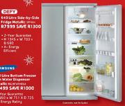 Defy 640L Side-By-Side Fridge Metallic DFF404