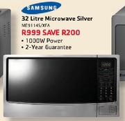 Samsung 32L Silver Microwave ME9114S/XFA