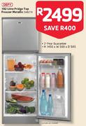 Defy 192 Fridge Top Freezer Metallic DAD270