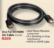 One For All HDMI 3m Cable CC2280