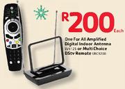 One For All Amplified Digital Indoor Antenna SV9125 Or Multichoice DSTV Remote URC9200-Each