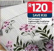 PnP No Name Light Weight Comforter Assorted 190x220cm