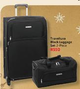 Travelluxe Black Luggage Set-2 Piece
