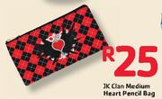 JK Clan Medium Heart Pencil Bag
