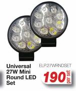 Universal 27W Mini Round LED Set ELP.27WRNDSET-Per Set