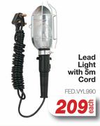 Lead Light With 5m Cord EFD.VYL990-Each