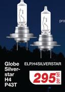 Silver-Star Globe H4 P43T ELP.H4SILVERSTAR-Per Set