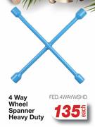 4 Way Wheel Spanner Heavy Duty FED.4WAYWSHD-Each