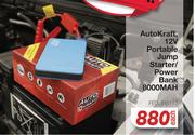 Auto Kraft 12V Portable Jump/Starter/Power Bank 8000 mAh FED.JBS112-Each
