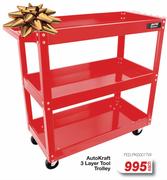 Auto Kraft 3 Layer Tool Trolley FED.PK0001TW-Each