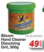 Blixem Hand Cleaner Dissolving Grit OIL.BLHAND05-500g Each