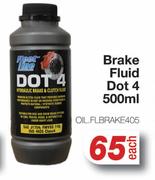Brake Fluid Dot 4 OIL.FLBRAKE405-500ml Each