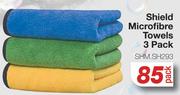 Shield Microfibre Towels 3 Pack SHM.SH293-Per Pack