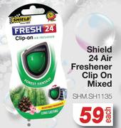 Shield 24 Air Freshener Clip On Mixed SHM.SH1135-Per Pack