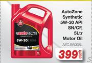 Auto Zone Synthetic 5W-30 API SN/CF Motor Oil AZC.5W305L-5L Each