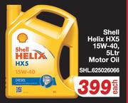 Shell Helix HX5 15W-40 Motor Oil SHL.625026066-5L Each