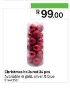 Christmas Balls Red-24Pcs