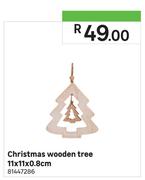 Christmas Wooden Tree 11x11X0.8cm