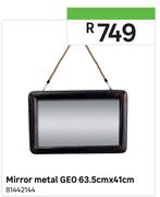Mirror Metal Geo 63.5cmX41cm