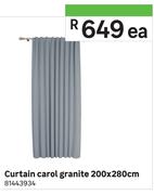 Curtain Carol Granite 200 x 280cm-Each