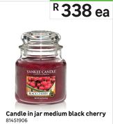 Candle In Jar Medium Black Cherry-Each