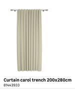 Curtain Carol Trench 200 x 280cm-Each