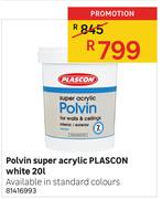 Plascon Polvin Super Acrylic White-20L
