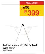 Rectractaline Pluto 18m Fold Out Wire Dryer