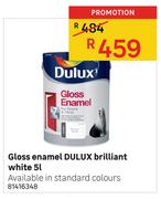 Dulux 5Ltr Gloss Enamel Brilliant White