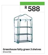 Greenhouse Fatty Green 3 Shelves
