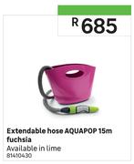 Aquapop 15m Fuchsia Extendable Hose 