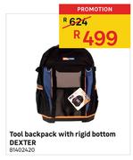 Dexter Tool Backpack With Rigid Bottom