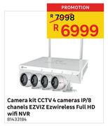 Ezviz Ezwireless Full HD Wifi NVR Camera Kit CCTV 4 Camera IP/8 Chanels