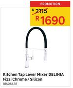 Kitchen Tap Lever Mixer Delinia Fizzi Chrome/Silicon