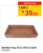 Bamboo Tray 15.2 x 30.5 x 5.2cm