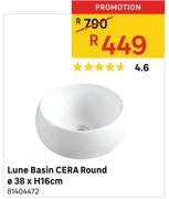 Lune Basin CERA Round 38 X H16cm