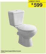 Toilet Close Couple White Ceramic