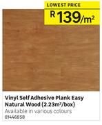 Special Vinyl Self Adhesive Plank Easy Natural Wood 2 23 Sqm Box