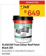Plascon True Colour Roof Paint Black-20L