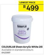 Colourlab Sheen Acrylic White-20L