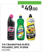 Albex, Polagric, Spic 'N Span 3 In 1 Banded Pack