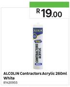 Alcolin Contractors Acrylic White-260ml