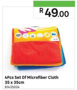 4Pcs Set Of Microfibre Cloth 35X35cm