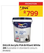 Duluxe Acrylic PVA Brilliant White-20L