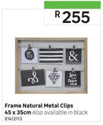 Frame Natural Metal Clips 45X35cm