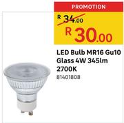 LED Bulb MR16 Gu10 Glass 4W 345lm 4000K