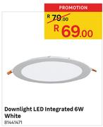 Downlight LED Integrated 6W White