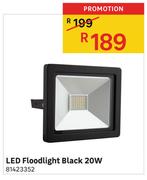 LED Floodlight Black 20W
